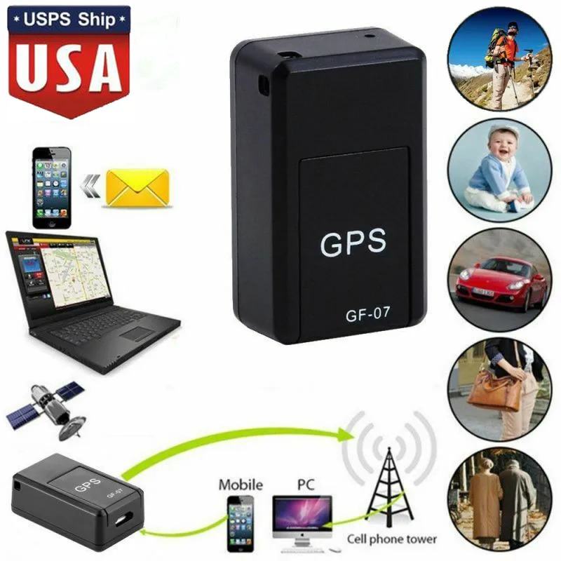 

Universal GF07 GSM GPRS Mini Car LBS Tracker Magnetic Car Vehicle Truck GPS Locator Anti-Lost Recording Real-time Tracking