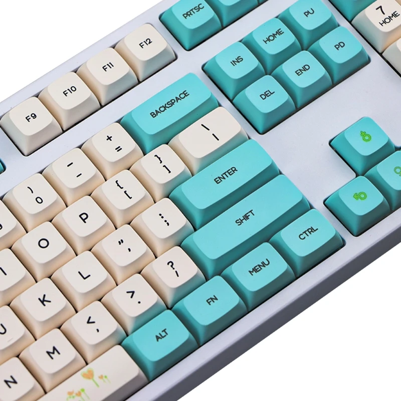 

130 Keys XDA Profile PBT Keycaps DYE Sublimation 2.25U 2U 1.75U 1.5U GH60 GK61