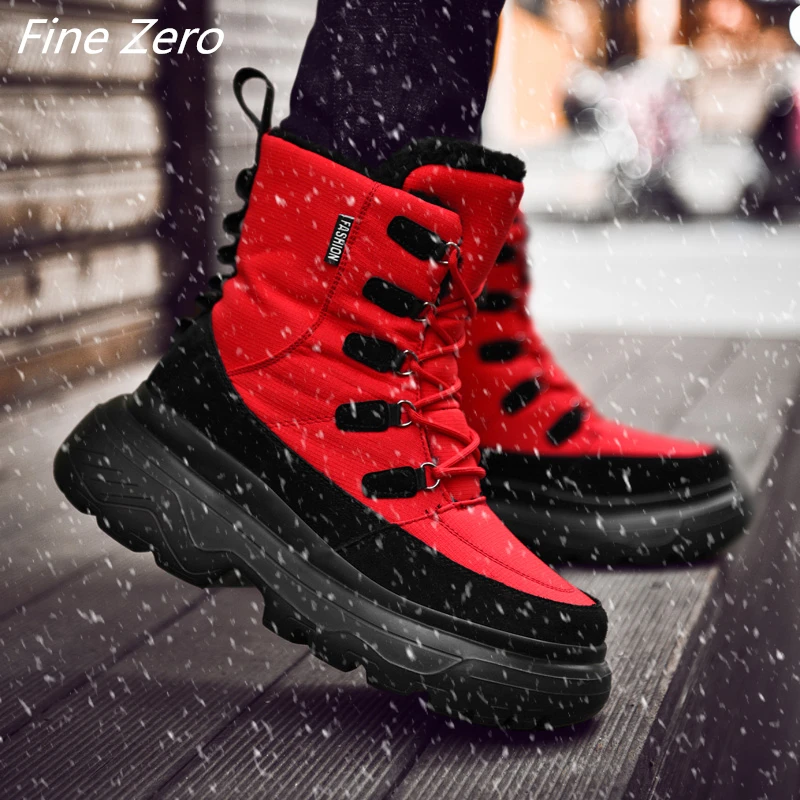 Горячая Распродажа зимние ботинки мужская обувь теплые на меху