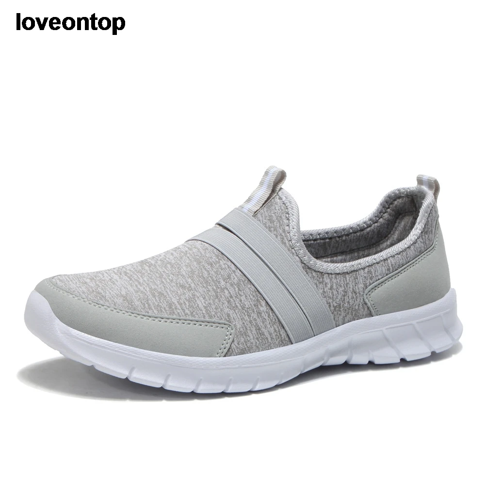 Женские кроссовки Loveontop повседневные лоферы тканевые туфли на плоской подошве
