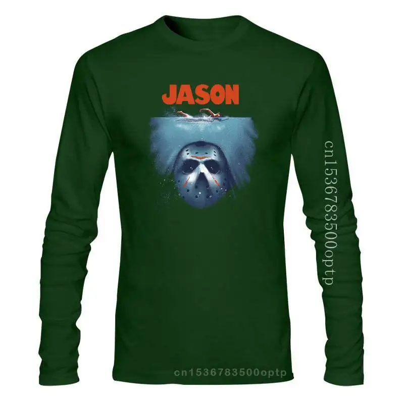 

New Jason Voorhees T-Shirt Halloween Below The Lake Tee Shirt Short Sleeve Retro O Neck Tee Shirt