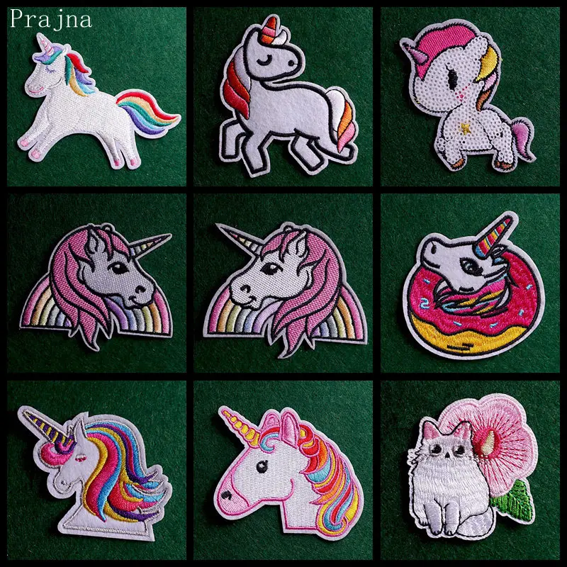 Термоклейкие нашивки для одежды с радужным единорогом 2 шт. | Дом и сад