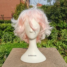 Komaeda Nagito Wig Danganronpa Cosplay Wig Anime Cosplay Hair Synthetic Heat Resistant Hair Komaeda Nagito Cosplay Wigs +Wig Cap