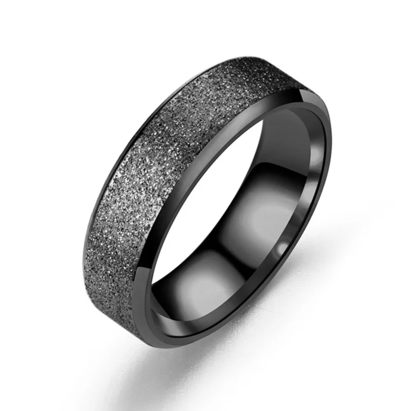 Кольца из нержавеющей стали цвета розового золота для мужчин и женщин ювелирные