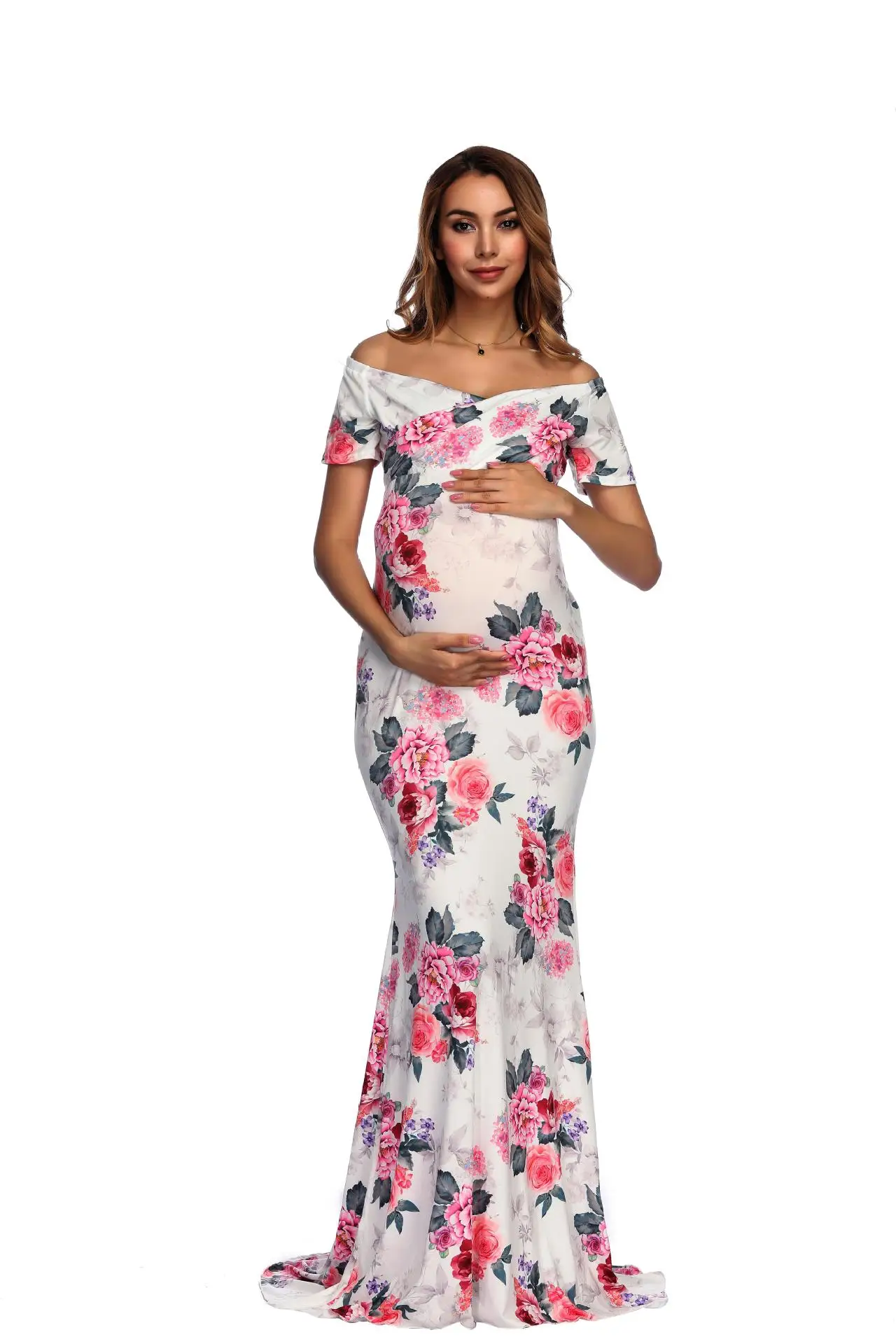 Платье для беременных 2021 одежда фотосессии беременности платья элегантное