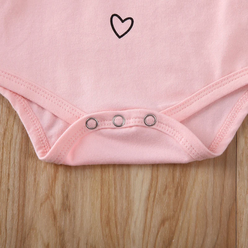 Комплект одежды из 3 предметов для новорожденных девочек розовый комбинезон с