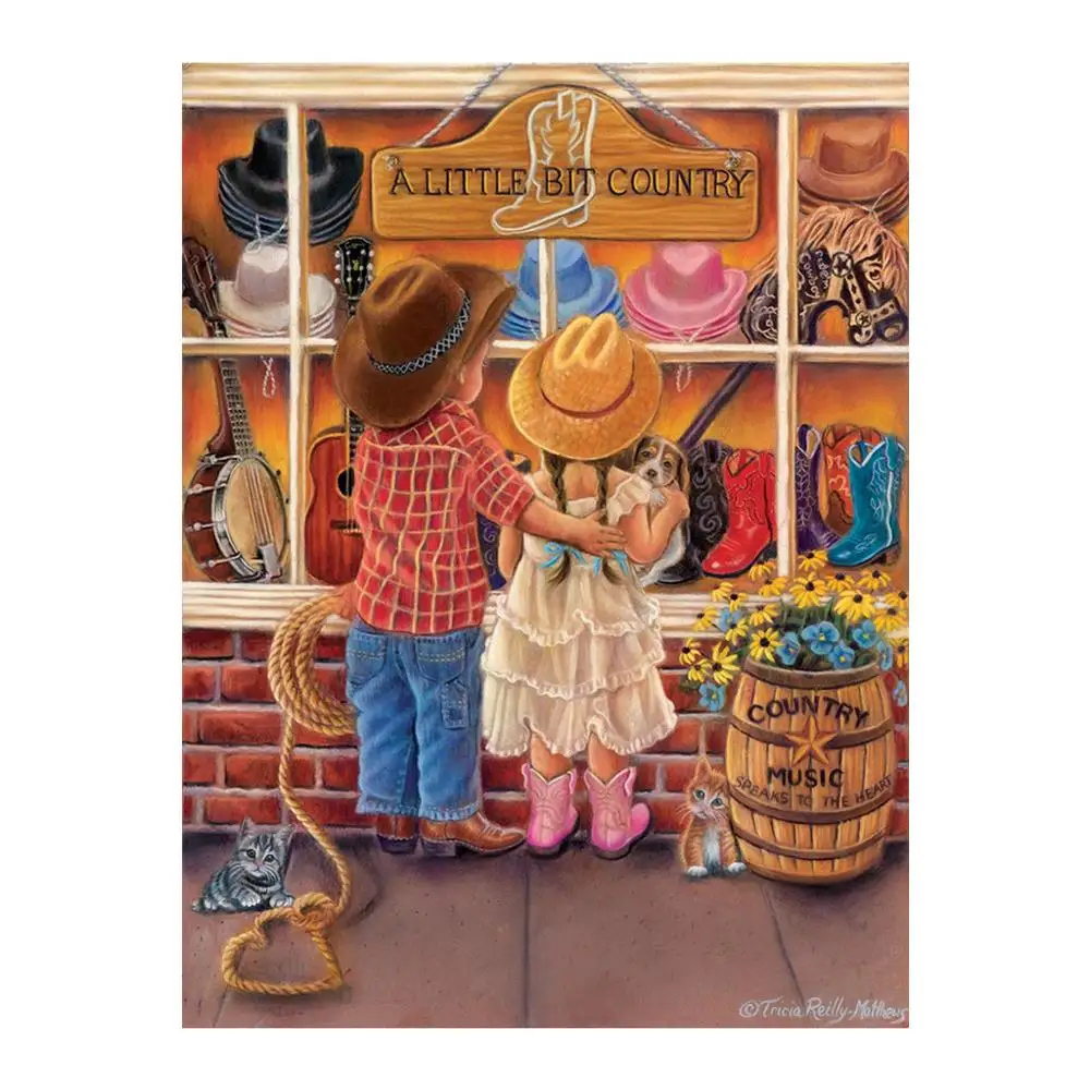 Детский узор 5D сделай сам полностью алмазная вышивка крестиком мозаика