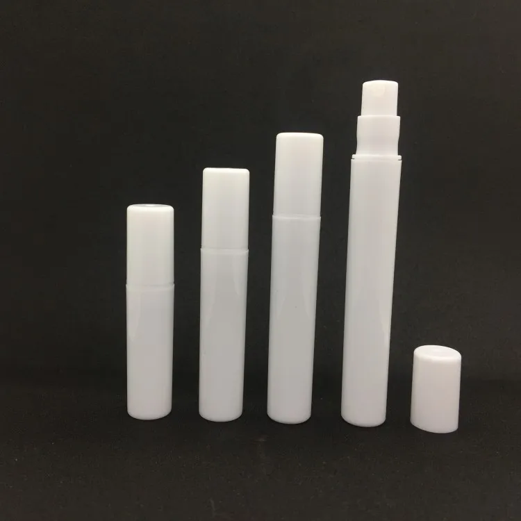 

New Arrival 5ml Empty Spray bottles 5cc Mini Perfume bottle White travel refillable Atomizer Vials Packing container