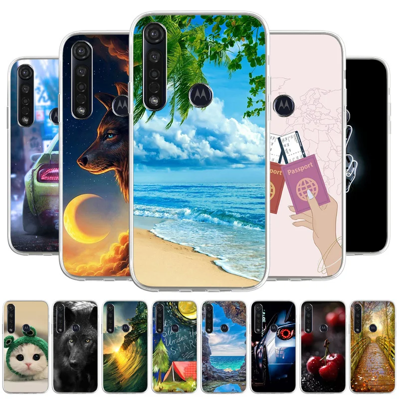 

Case For Motorola Moto G8 Play Cases Silicone Fundas On Motorola Moto G6 Plus G30 G10 Luxuxy Shockproof Soft Painted TPU Covers
