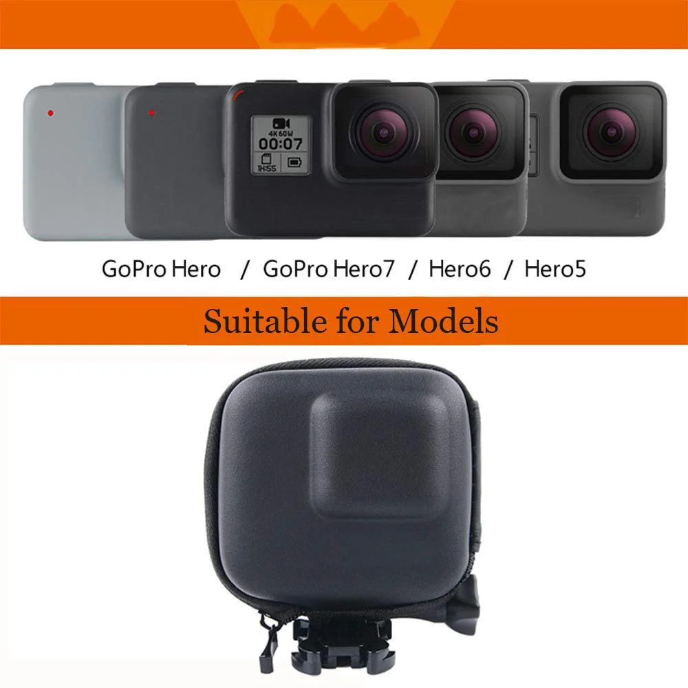 Защитный чехол для GoPro Hero 8 7 6 5 черный мини EVA аксессуары хранения|Чехлы экшн-камер|