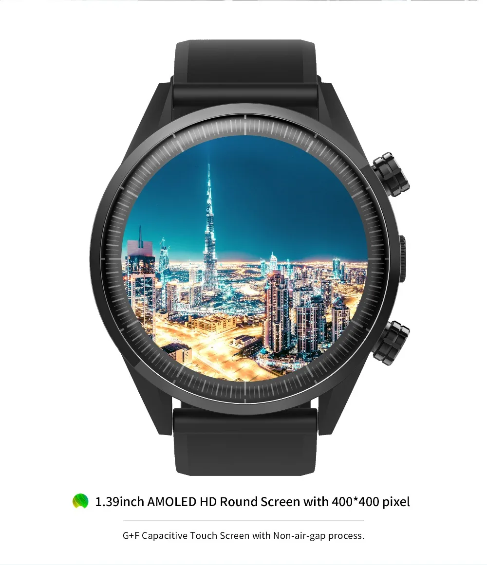 4g Смарт часы телефон KC05 Android 7,1 8 Мп камера gps карты сердечного ритма Смарт часы водонепроницаемый для samsung gear S3 huawei часы GT