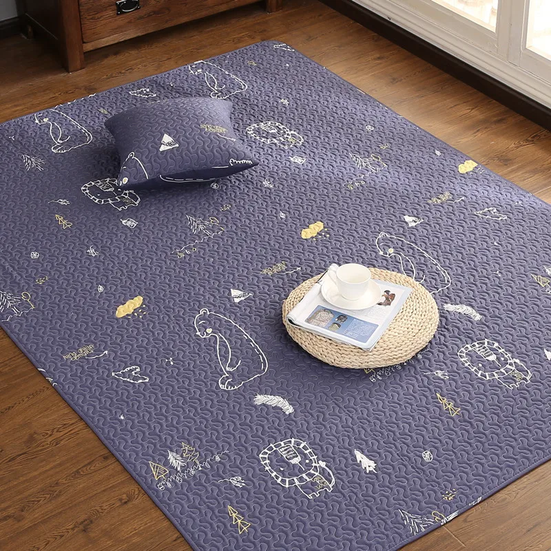 Нескользящие 3D коврики из 100% хлопка геометрический Коврик для гостиной кухни