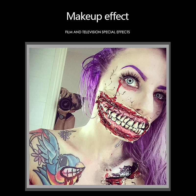 Hot Scar Wound Skin Makeup Film Special Effects Halloween Fancy Dress Fake Wax Body Face Painting | Красота и здоровье