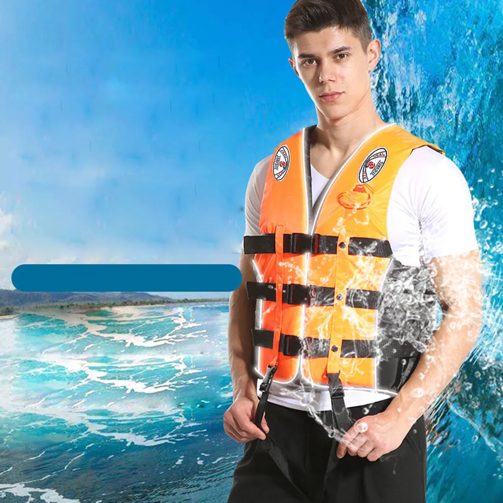 

Swimming Boating Ski Drifting Life Vest with Whistle M-XXXL Sizes Water Sports Man kids Jacket Polyester Adult Life Vest Jacket