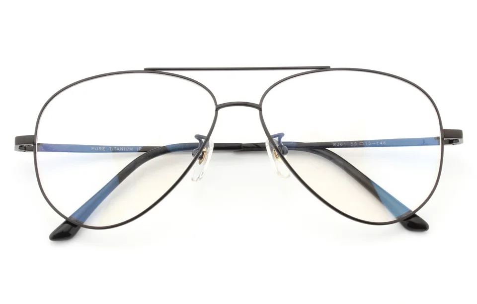 Pure Titanium Prescription Frame Pilot Men Oversize Eye Glasses Frame Optical Myopia Eyeglasses High-quality Frame for Women