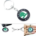 1 шт. 3D брелок из металлического сплава для стайлинга автомобиля, брелок для ключей для Skodas Octavia Kodiaq Fabia Rapid Superb A5 A7 2 Kamiq Karoq