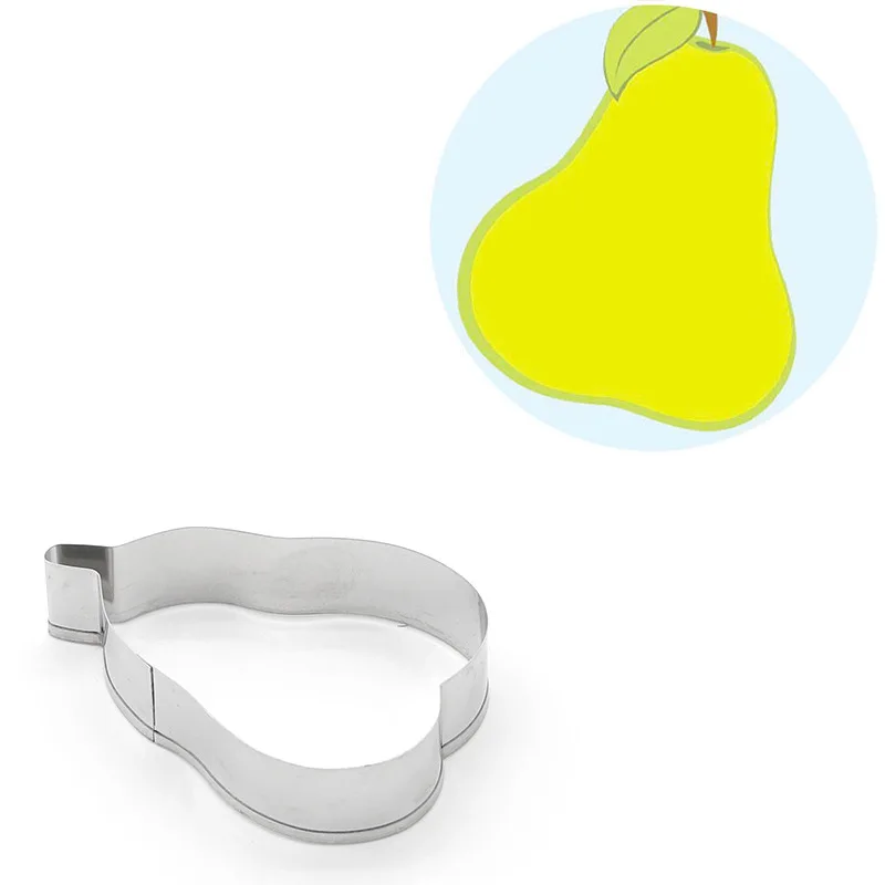 Форма для печенья из нержавеющей стали в форме груши форма помадки выпечки резак