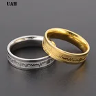 UAH 1 шт. Классическая титановая сталь кольцо электрокардиограмма волна кольцо сердцебиение Свадебные парные кольца бижутерия для мужчин и женщин подарок