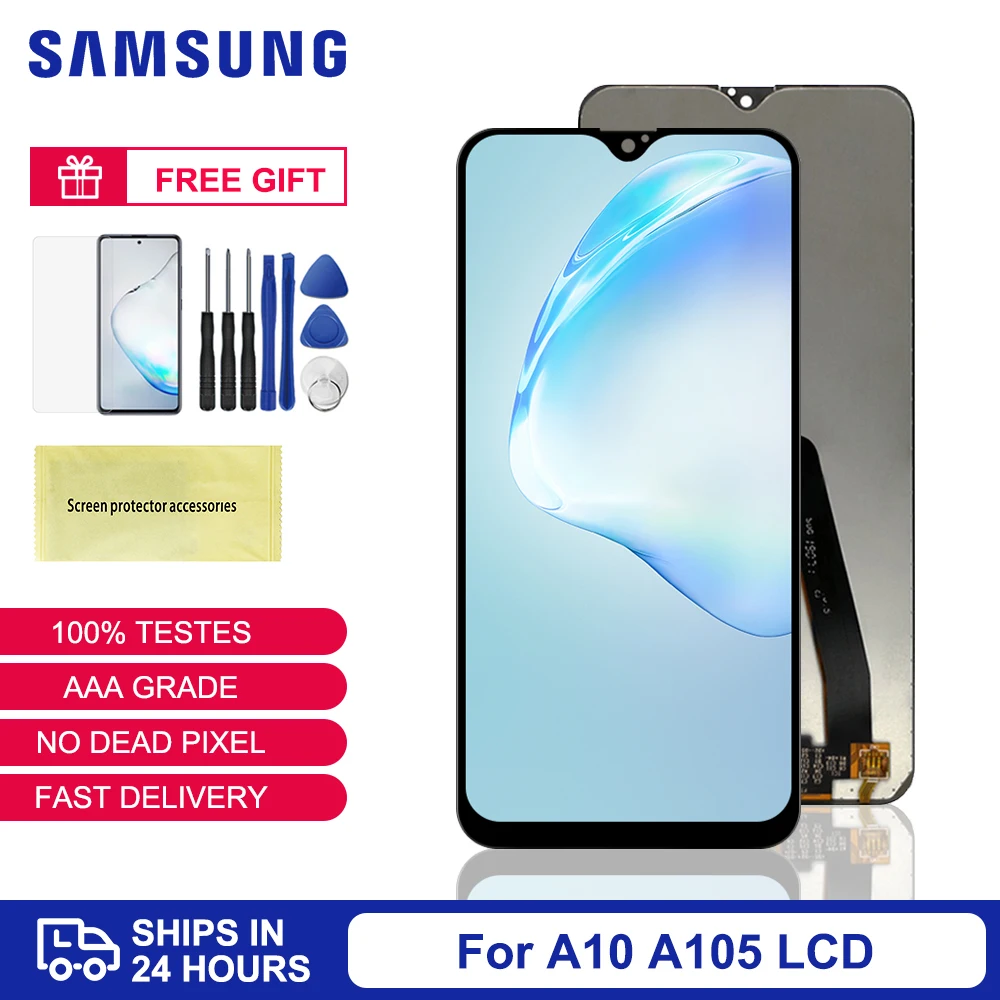 Для Samsung Galaxy A10 ЖК экран Замена для A105 A105F SM дигитайзер дисплей|Экраны мобильных