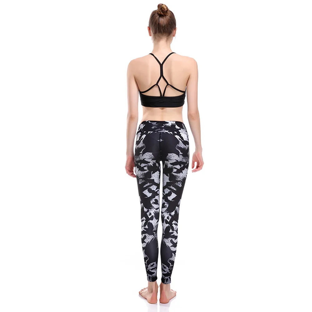 

Night bats show skinny hip lifting exercise breathable super-elastic speed dry nine-minute clothes leggings