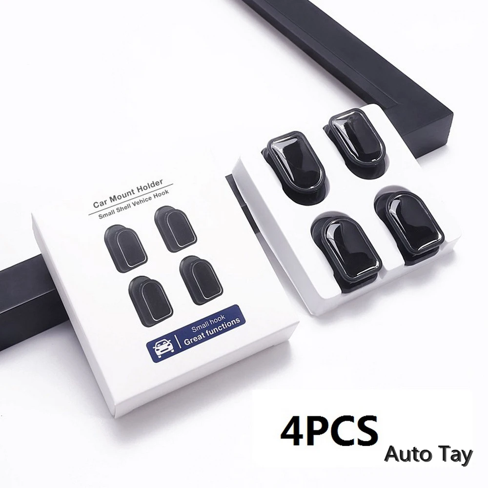 

4/8 PCS Car Hooks Creative Car Interior Supplies Seat Back Storage Hook Car Multi-function Data Cable Small Organizer Hook Clips