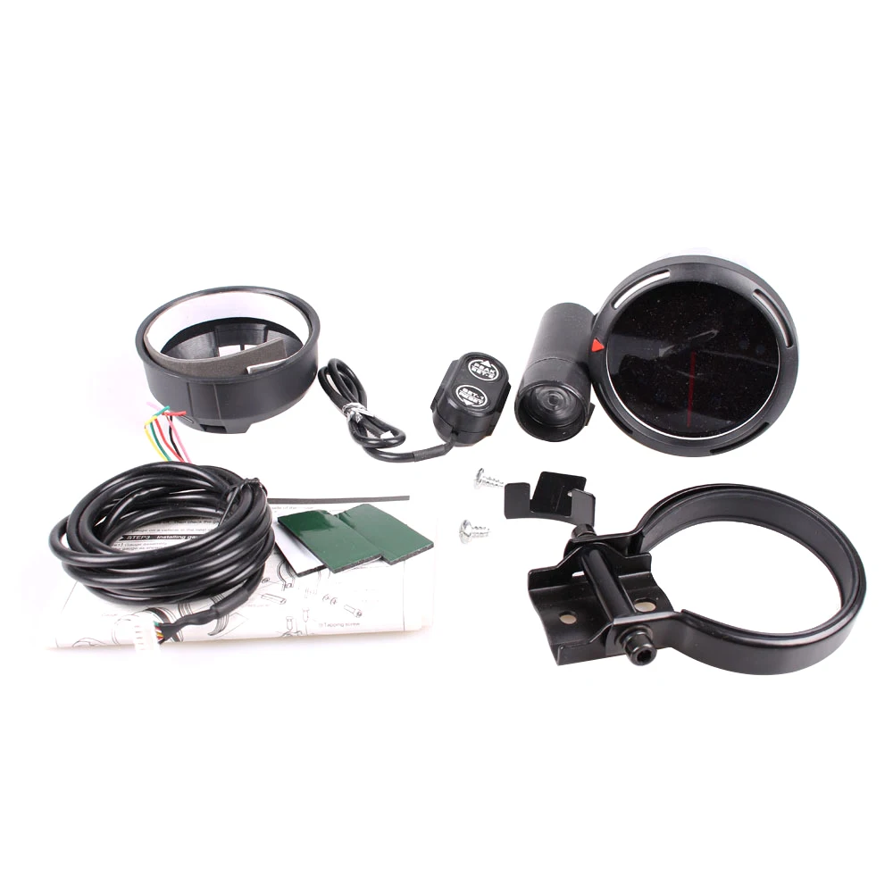 Автомобильный Тахометр 3 75 дюйма 80 мм Универсальный светодиодный с шаговым