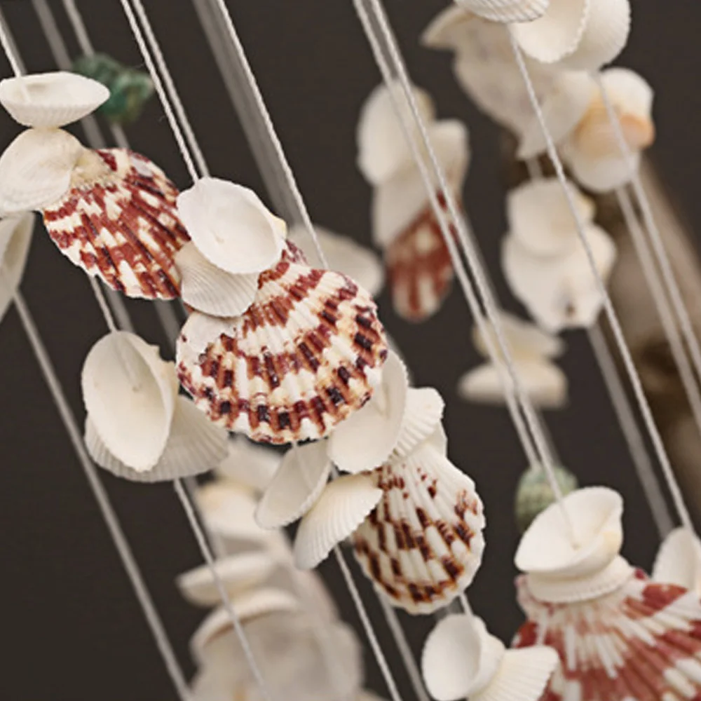 

Birthday Gift Seashells Wind Chime Indoor Outdoor Natural Beach Wall Hanging Ornament Decor Creative home decoration ornaments
