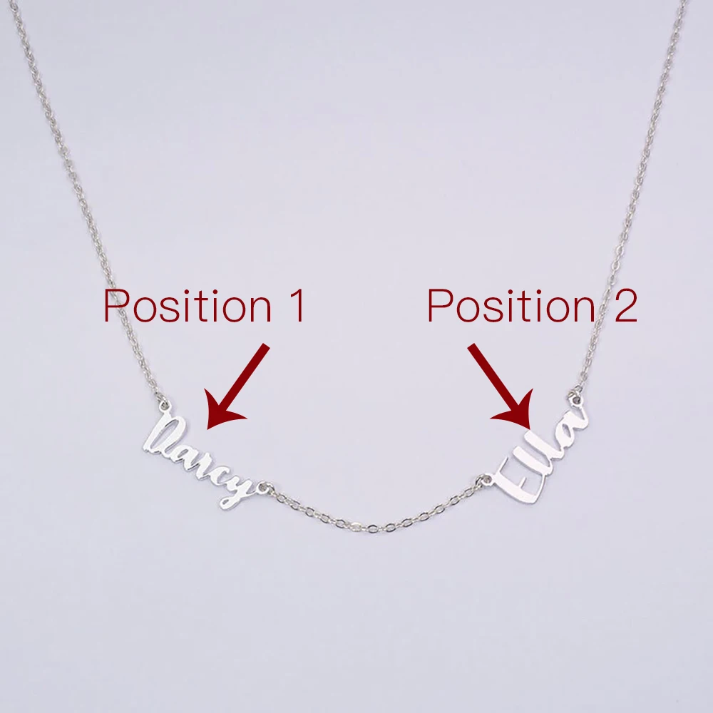 FYW Персонализированные Имя ожерелье из нержавеющей стали индивидуальные буквы
