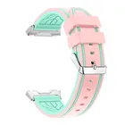 Сменный ремешок для часов Fitbit, Новый двухцветный Спортивный Браслет, модные Молодежные ремешки, аксессуары