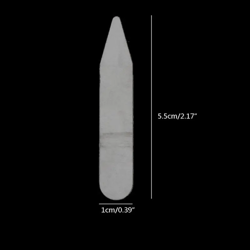 

200Pcs Plastic Collar Stiffeners Stays Bones Set For Dress Shirt Men's Gifts Clear Plastic Collar Stays 55 x 10mm F25 21