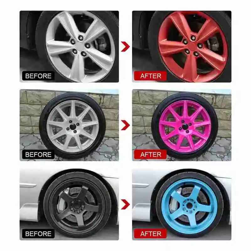 

30ml/100ml car wheel spray film all car tire wheels self-painting hand-tear spray paint film auto repair parts cleaning car whee