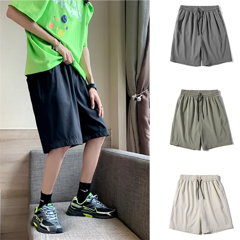 Летние Новые повседневные мужские шорты тонкие быстросохнущие баскетбольные