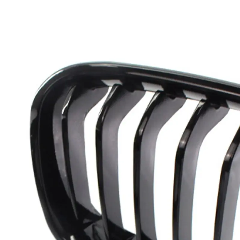 

1Set Bright Black Left and Right Grilles Front Kidney Grill for B-MW 1-Series F20 F21 2011-2014 781B