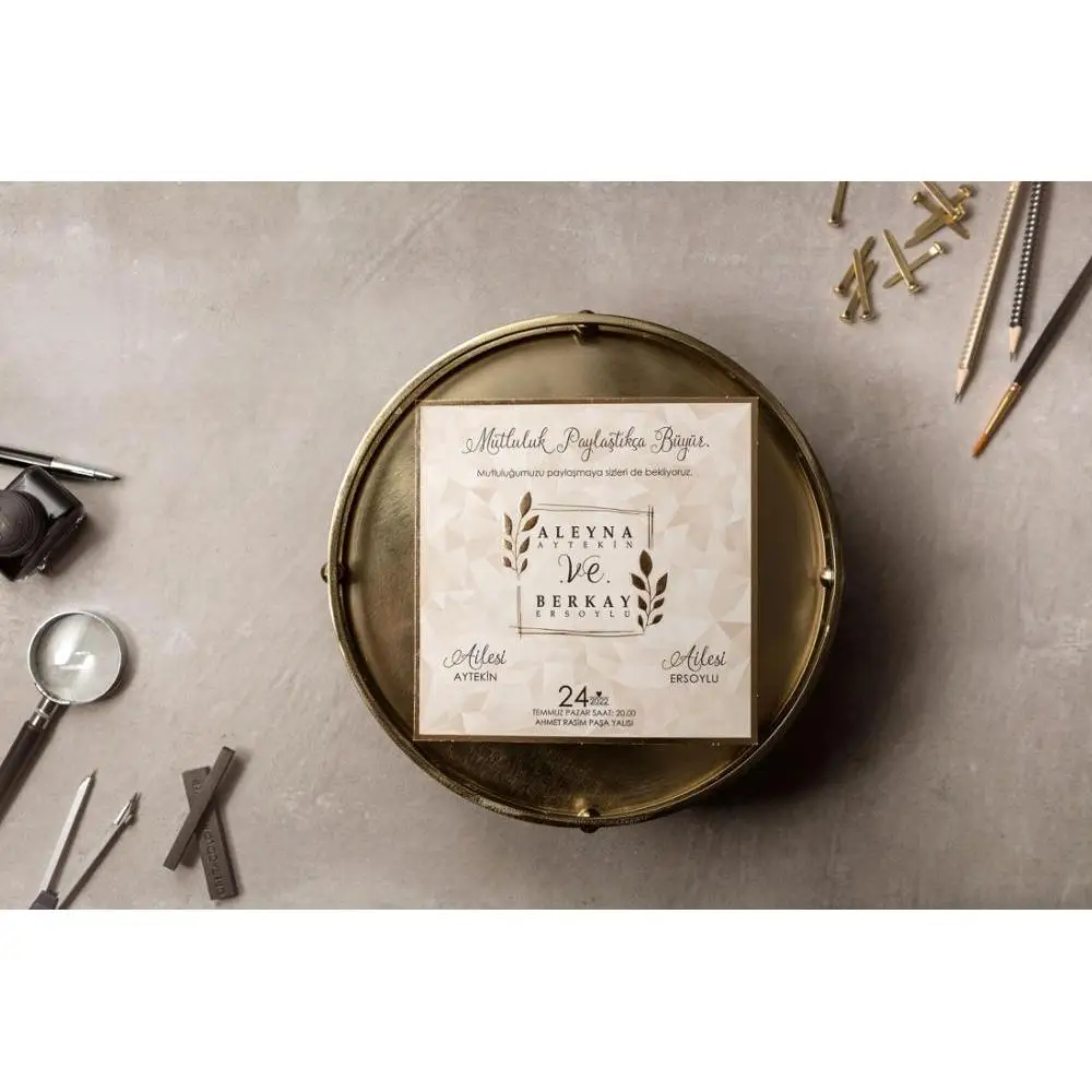 Роскошные свадебные пригласительные открытки с лазерной огранкой элегантный