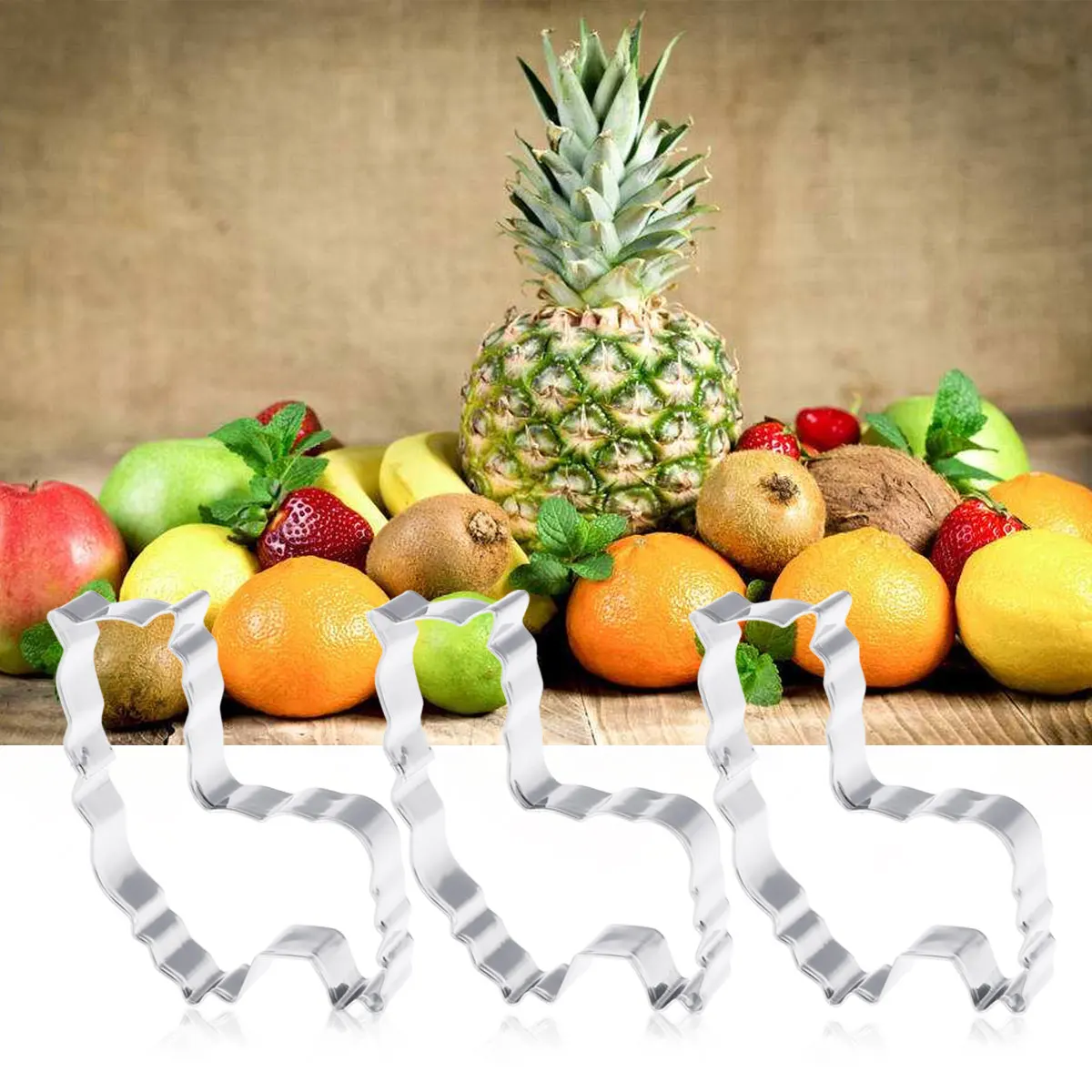 3 шт./компл. металлические милые Мультяшные креативные в форме альпаки из