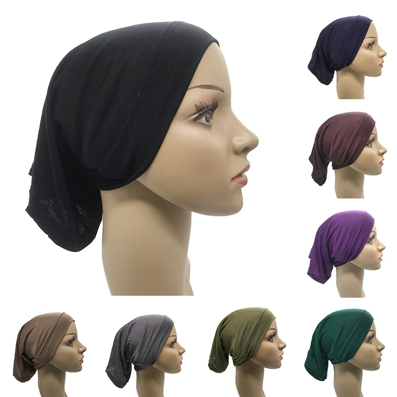1 шт. модал тюрбан с капюшоном шапка шарф бандана для женщин повседневные