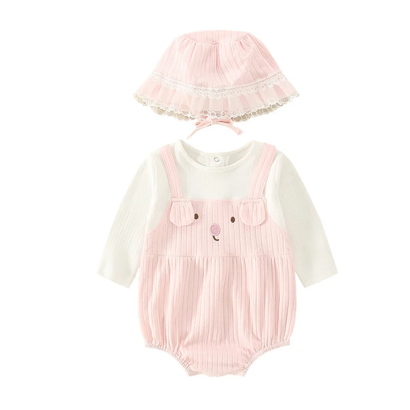 

Baby Breathable Jumpsuit Spring New Arrival Baby One-piece Hot Princess Cute Cartoon Cotton Triangle Romper Sweet Onesie LB312