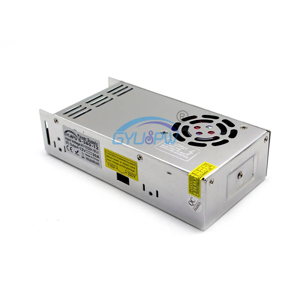 Универсальный источник питания 12 в пост. Тока 30 А 360 Вт светодиодный светильник