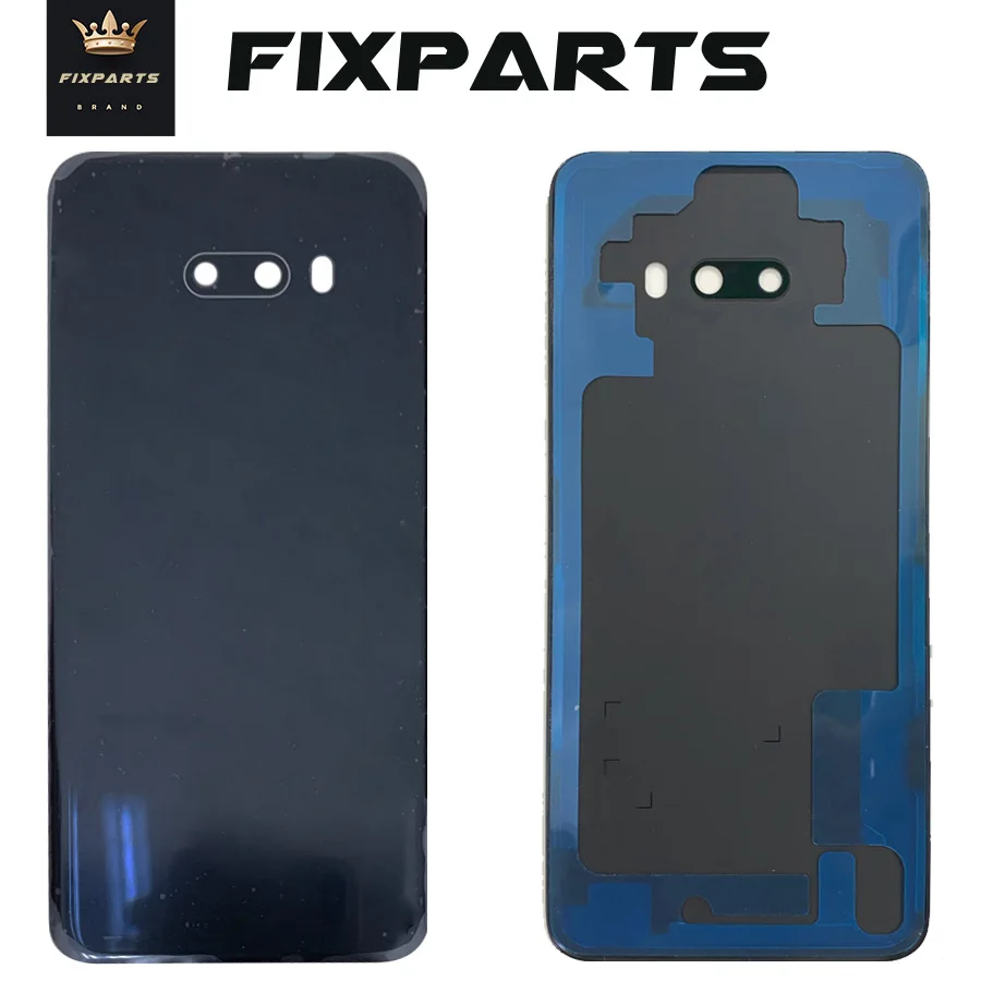 Для LG G8X ThinQ Задняя крышка батареи стеклянная дверь Корпус чехол G8 X LMG850EMW Замена