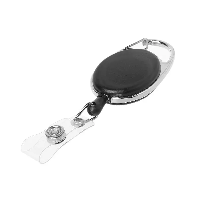 

Retractable Reel Wire Rope Keychain Recoil Tag Key Card Clip Anti-theft Antilost