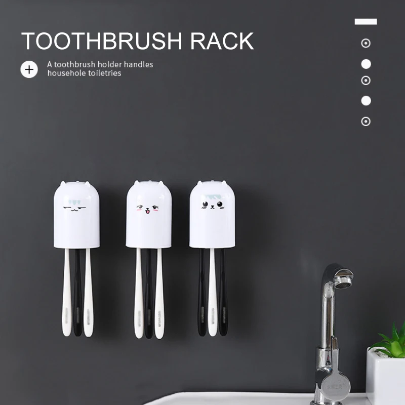 Аксессуары для ванной комнаты Волшебный держатель зубных щеток без перфорации 3
