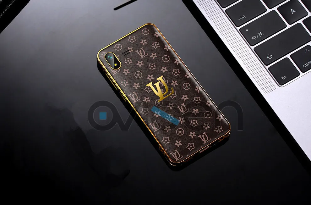 Brown U2 мини-телефон на базе Android 4G Lte 3,1" MTK6739 четырехъядерный 1 ГБ 8 ГБ Android 8,1 двойная SIM телефон кожаный роскошный супер маленький смартфон - Цвет: Brown