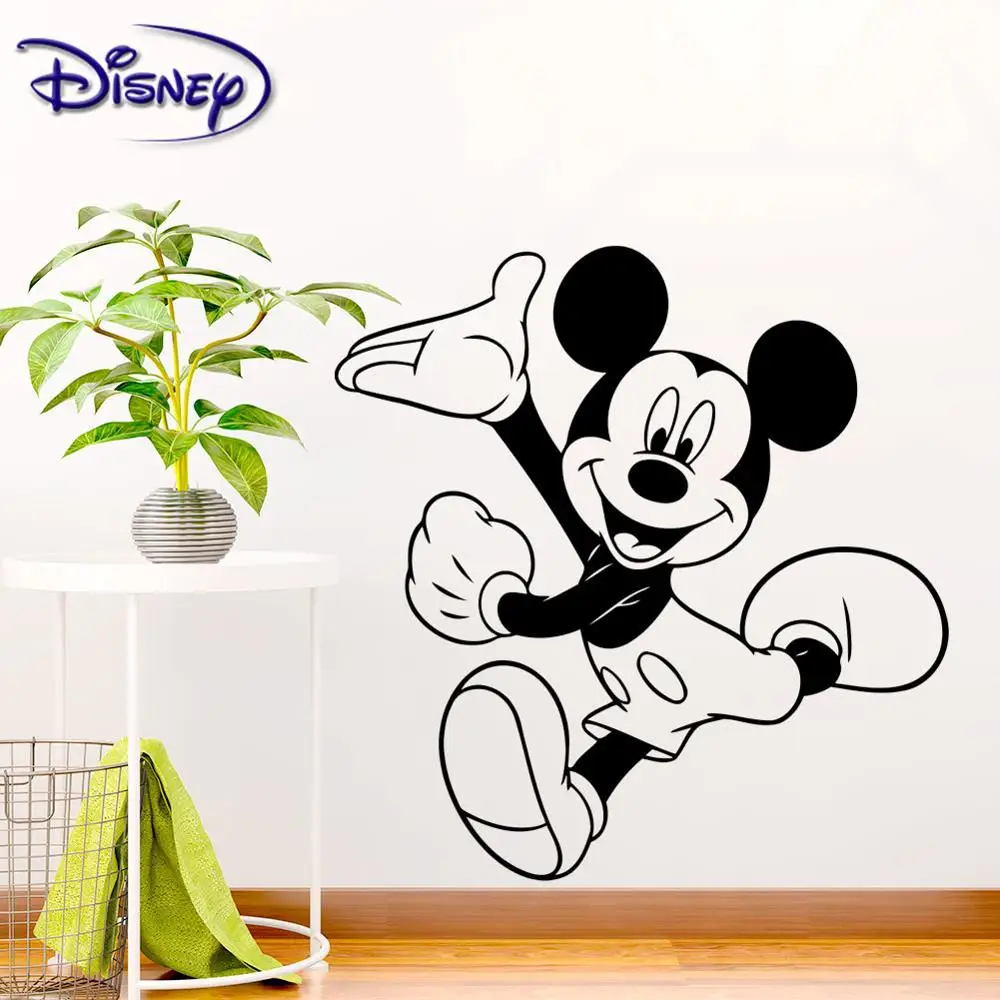Диснеевских мультфильмов аниме наклейки с изображением Микки Мауса и Минни Маус