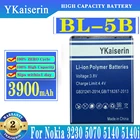Аккумулятор BL5B 3900 BL-5B мА  ч, литий-полимерный аккумулятор для NOKIA 5300 5320 6120c 7360 6120ci 3220 3230 5070