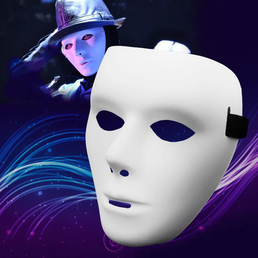 

Halloween PVC Mask Knight Ghost Dance Hip Hop Mask Men Sex Ladies Masquerade Ball Mask Venetian Party Decor 8.27