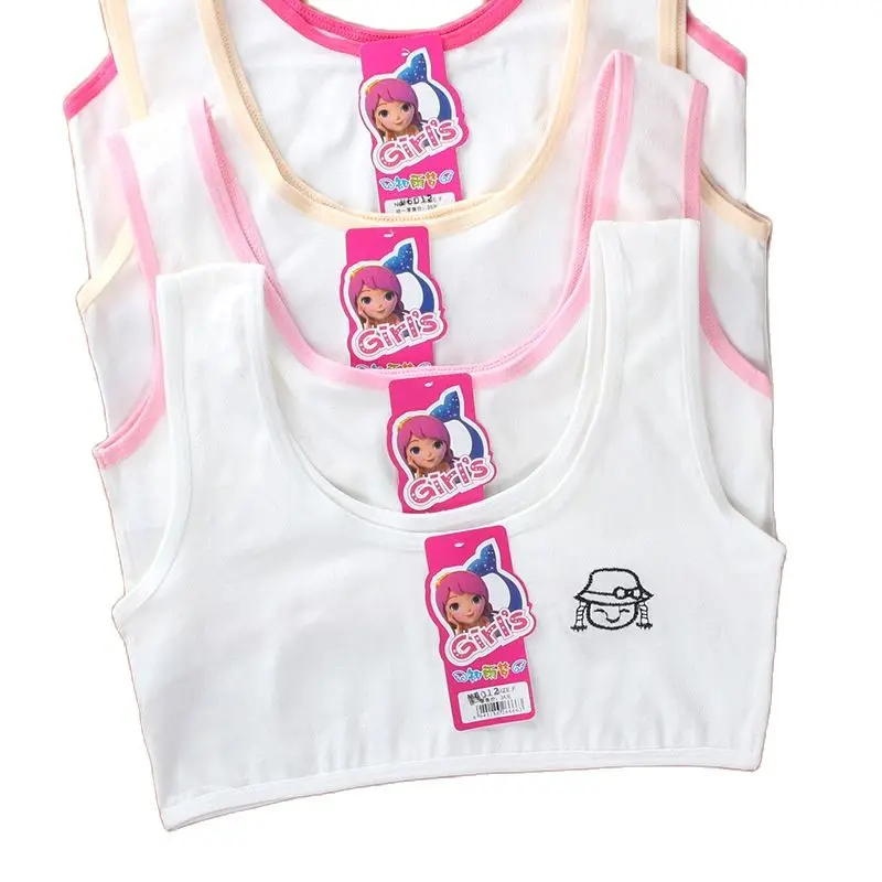 5 шт./лот детский бюстгальтер для девочек От 6 до 16 лет хипстерское хлопковое