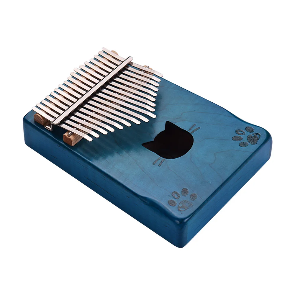 

WK-17MS Портативный клена 17-клавишным Kalimba игрушечное пианино Mbira с сумкой для переноски молоток настройки чистящая салфетка наклейки, подарки ...