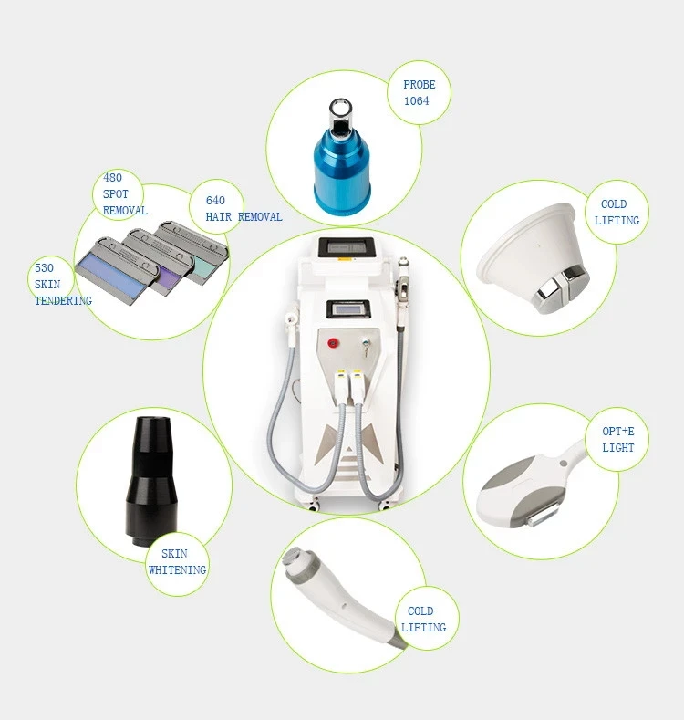 

Professional 3 in 1 OPT+RF+ ND YAG Laser Tattoo Removal machine for Hair Removal