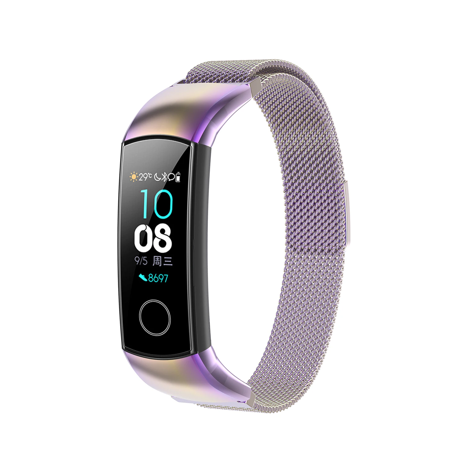 LEMFO Смарт аксессуары для huawei Honor Band 5 ремешок сменный Браслет 4 браслет магнитный с миланским плетением Нержавеющая Сталь Анти-потеря