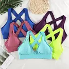 Женский спортивный антицеллюлитный бюстгальтер CHRLEISURE, эластичный дышащий Топ для йоги, фитнеса, тренажерного зала, тренировок